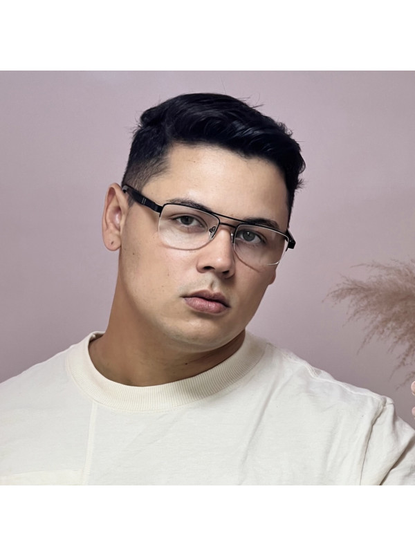 Armação de Óculos AQ240510 retangular Preto